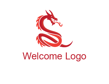 fire breathing dragon icon