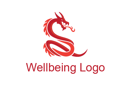 fire breathing dragon icon