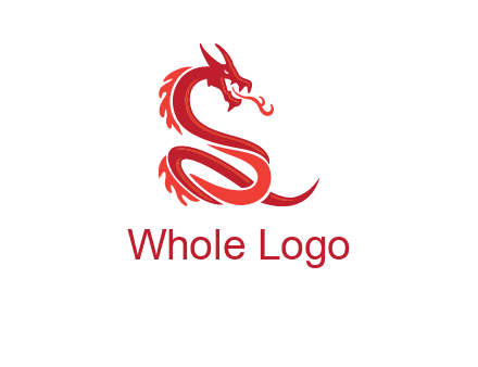 fire breathing dragon icon