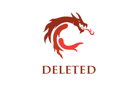 abstract dragon logo