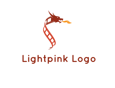 dragon in film strip logo