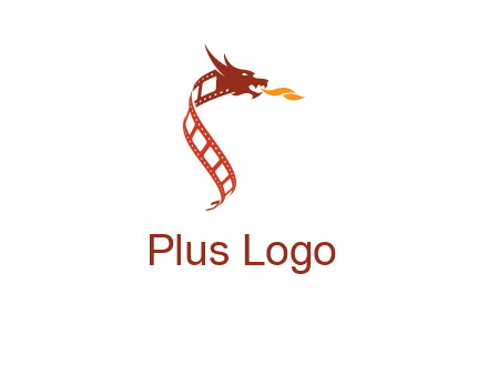 dragon in film strip logo