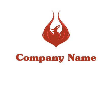 dragon with wings logo
