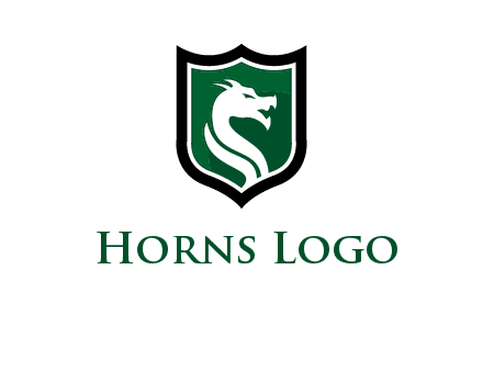 dragon in shield logo