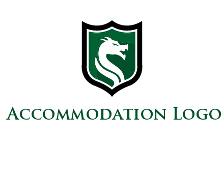 dragon in shield logo