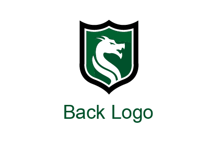 dragon in shield logo