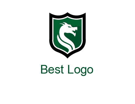 dragon in shield logo