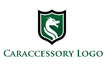 dragon in shield logo