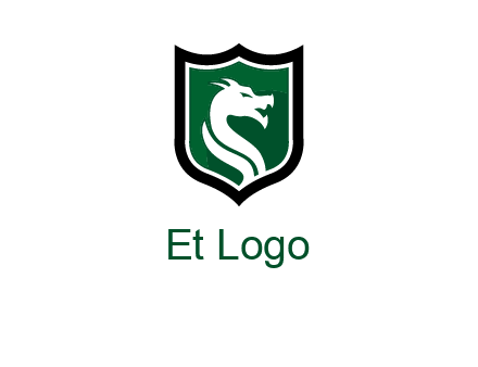 dragon in shield logo