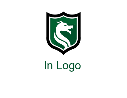 dragon in shield logo