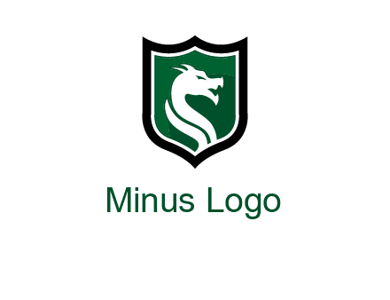 dragon in shield logo