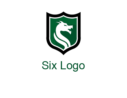 dragon in shield logo