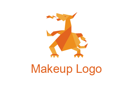 origami dragon logo