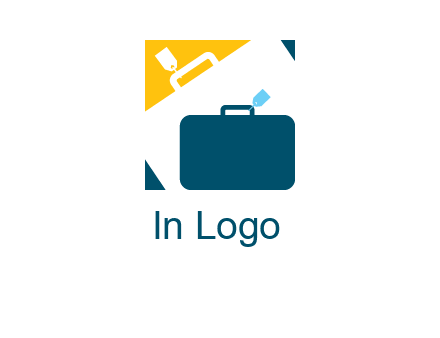 briefcase with tag logo