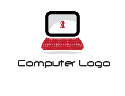 laptop security computer logo
