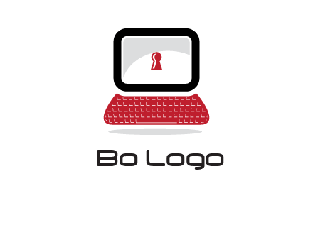 laptop security computer logo