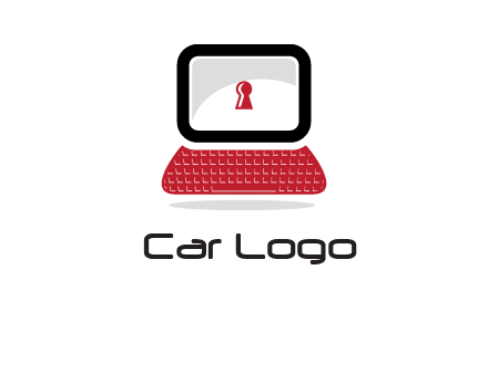 laptop security computer logo