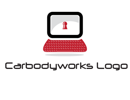 laptop security computer logo