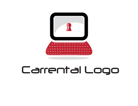 laptop security computer logo