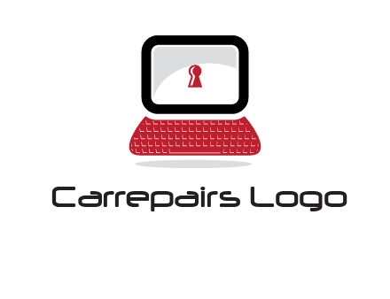 laptop security computer logo