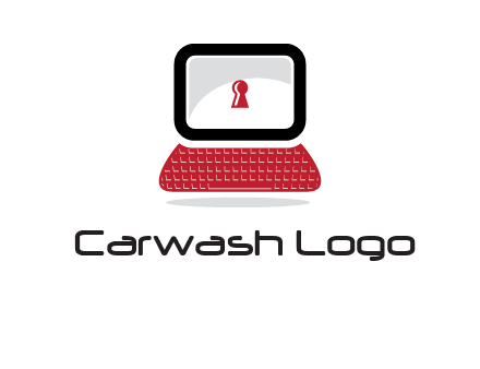 laptop security computer logo