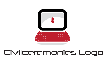 laptop security computer logo