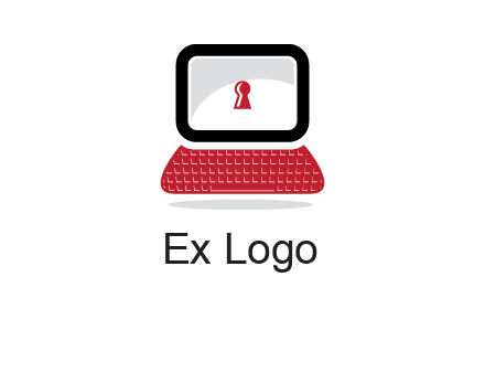 laptop security computer logo