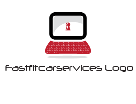 laptop security computer logo