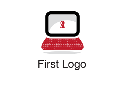 laptop security computer logo