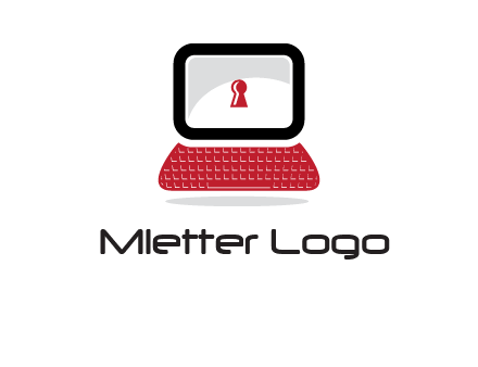 laptop security computer logo