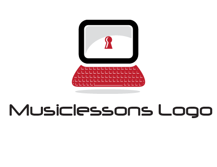 laptop security computer logo