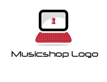 laptop security computer logo