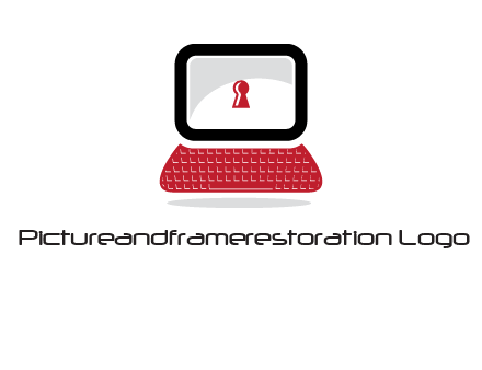 laptop security computer logo