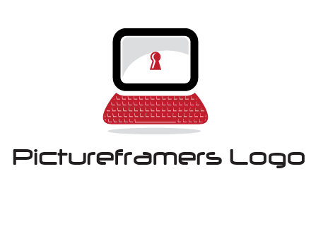 laptop security computer logo