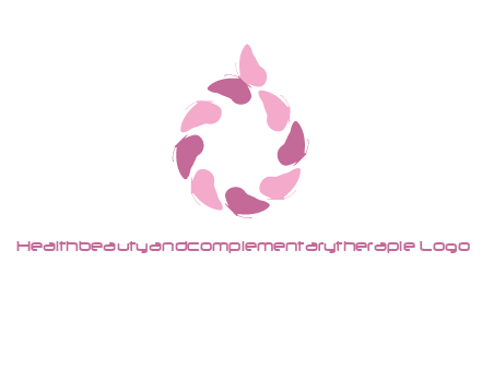 butterfly wings circle