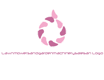 butterfly wings circle
