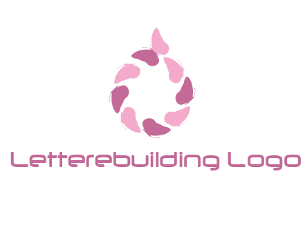 butterfly wings circle