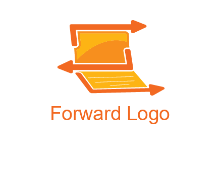direction in laptop logo
