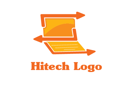 direction in laptop logo