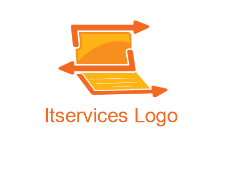 direction in laptop logo
