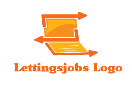 direction in laptop logo
