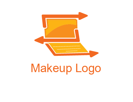 direction in laptop logo