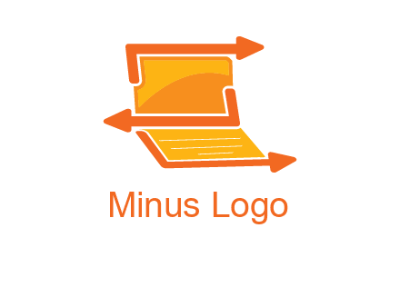 direction in laptop logo