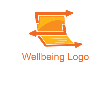 direction in laptop logo