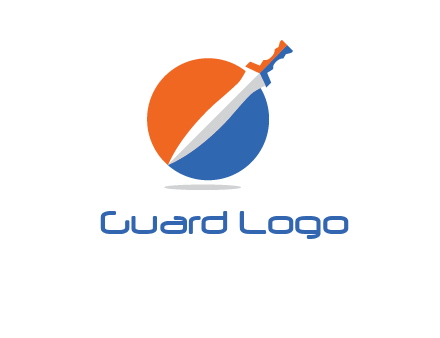 sword in circle logo