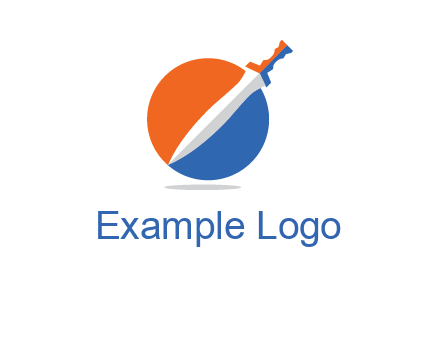 sword in circle logo