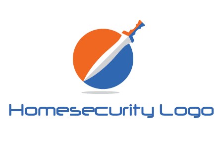 sword in circle logo