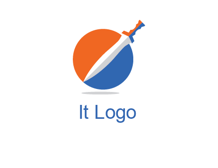 sword in circle logo
