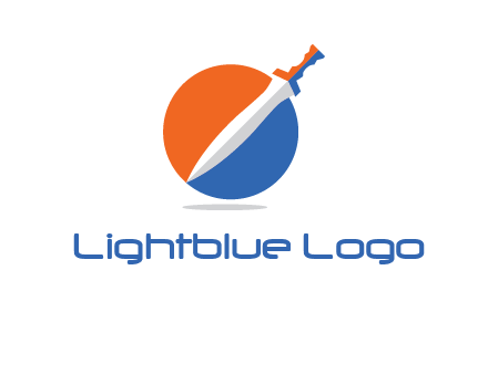 sword in circle logo