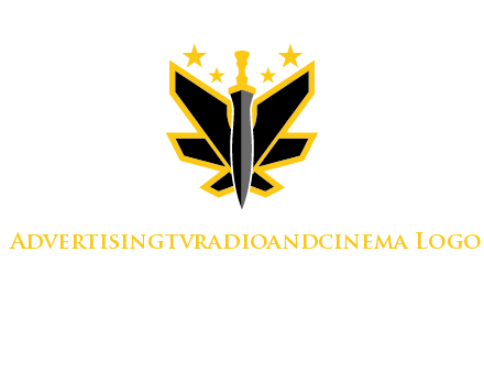 sword icon with stars